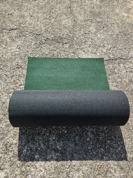 【新品】本格ポリエステル不織布 防草シート(グリーン) 巾1m×15m