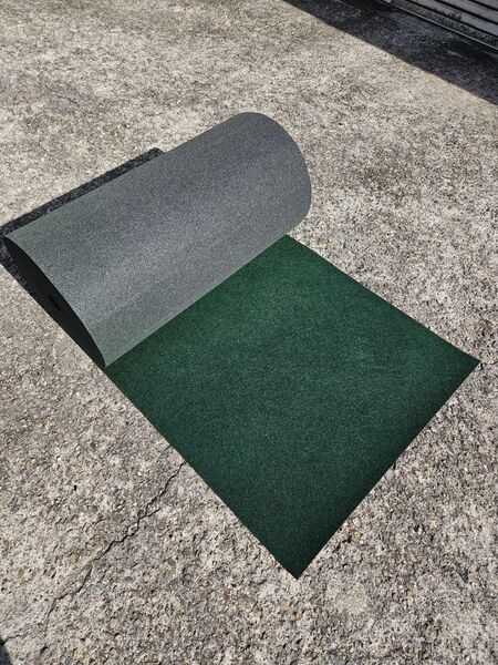 【新品】本格ポリエステル不織布 防草シート(グリーン) 巾1m×50m