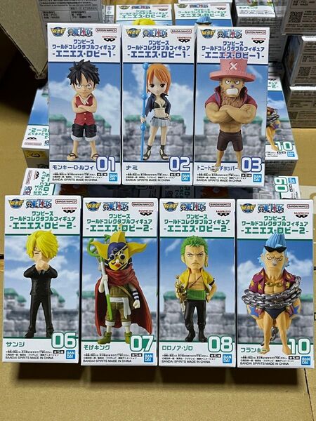 ワンピース ワールドコレクタブルフィギュア エニエスロビー1 & 2 7種セット WCF ワーコレ
