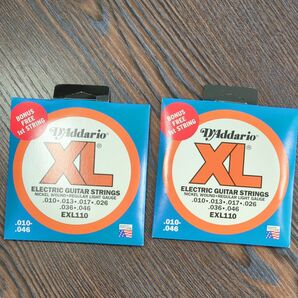 D'Addario EXL110 エレキギター弦 2パックセット