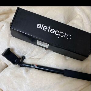 eletecpro 自撮り棒 アルミ製 ラバーグリップ 三脚