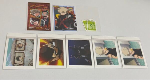 爆豪勝己 緑谷出久 轟焦凍 僕のヒーローアカデミア ステッカー ミニブロマイド ダイナマ ヒーローズチップ ぱしゃこれ