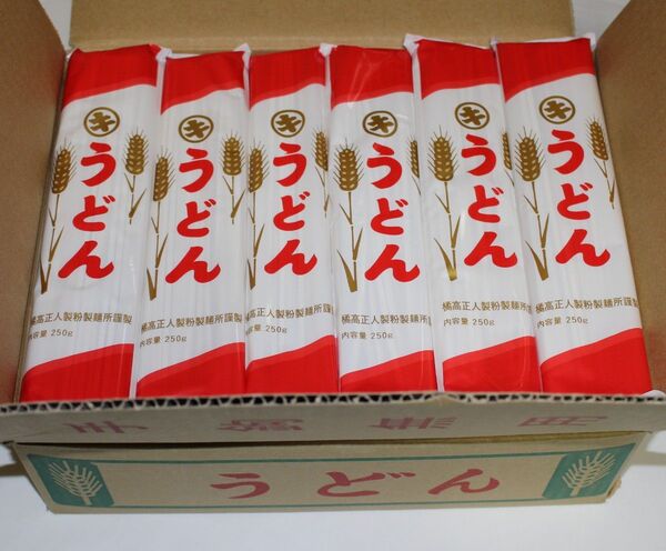 うどん (赤) (乾麺) 250g入り × 30袋