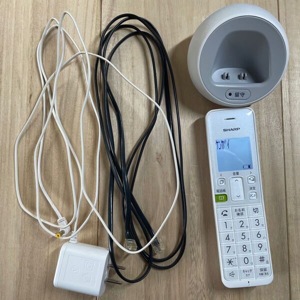 シャープ デジタルコードレス電話機 JD-S08CL-W SHARP