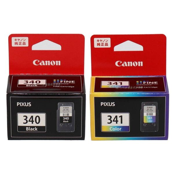 純正品 新品 Canon BC-340 カラー BC-341 ブラック キヤノンFINEカートリッジ キャノン