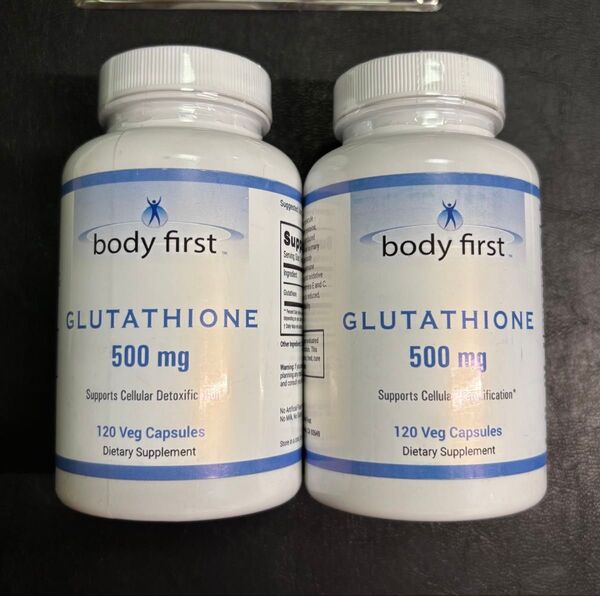 2本セット 賞味期限25/8 グルタチオン 500mg 120カプセル body first