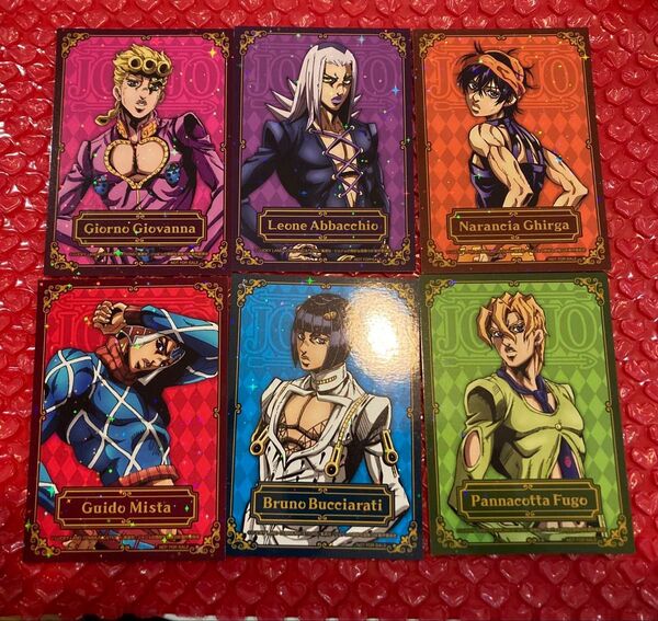 ジョジョの奇妙な冒険 AGF 購入特典 ブチャラティチーム ブロマイド