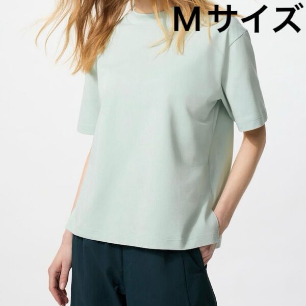 Mサイズ 半袖Tシャツ エアリズムコットン t ユニクロ グリーン