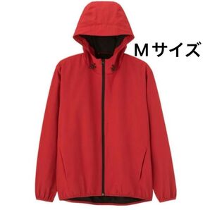 ジーユー GU ウインドプルーフシェルパーカ レッド Mサイズ