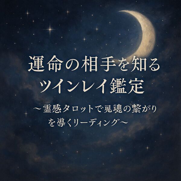 【 運命の相手を知るツインレイ鑑定 】~霊感タロットで魂の繋がりを導くリーディング~