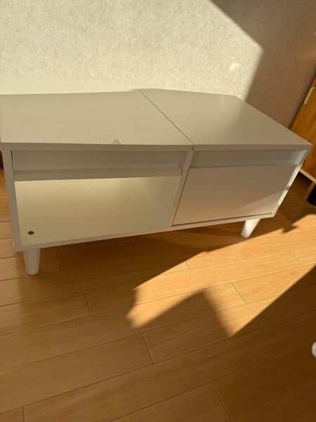 ドレッサーテーブル ホワイト木製収納家具 引き出し付き