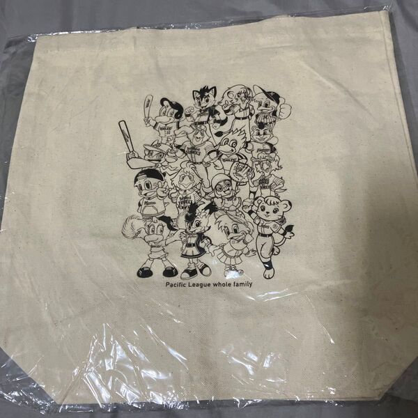 パリーグ トートバッグ マスコットキャラクター 千葉ロッテマリーンズ ホークス 西武 オリックス 楽天 日ハム ライナ BB