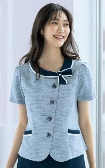 セロリー オーバーブラウス 事務服 7号 制服 オフィス 春夏 半袖