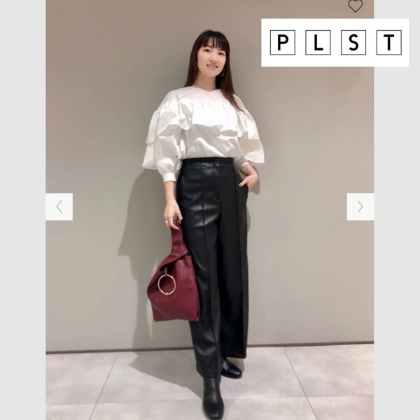 ☆PLST プラステ ホワイト フリルブラウス『S』☆