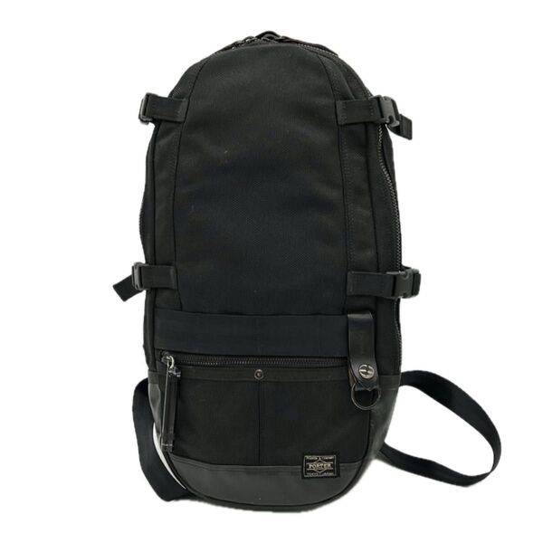 【良品】PORTER ヒート リュックサック バックパック ナイロン ブラック