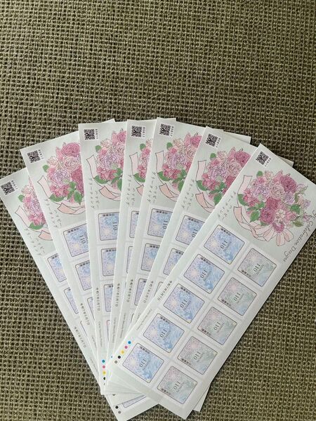 110円切手7700円ぶん 花 コレクション