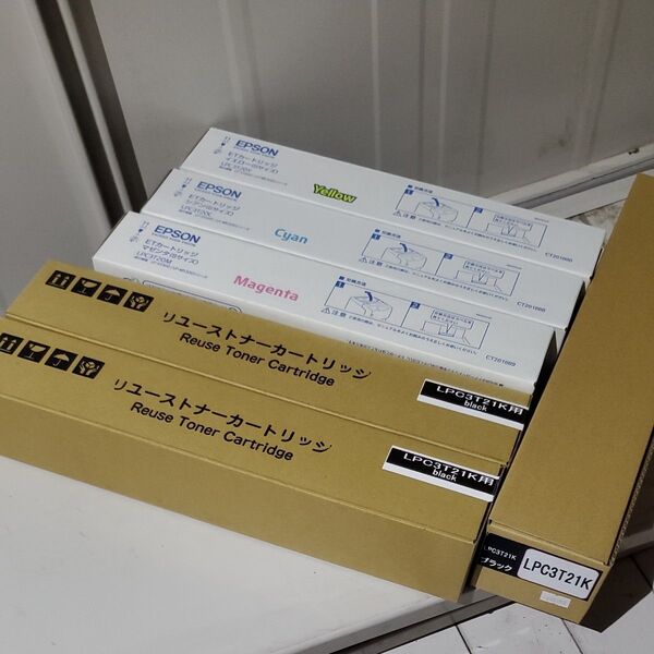EPSON トナーカートリッジ LPC3T20 シアン・マゼンタ・イエロー 3色 &ブラックLPC3T21K(互換品)