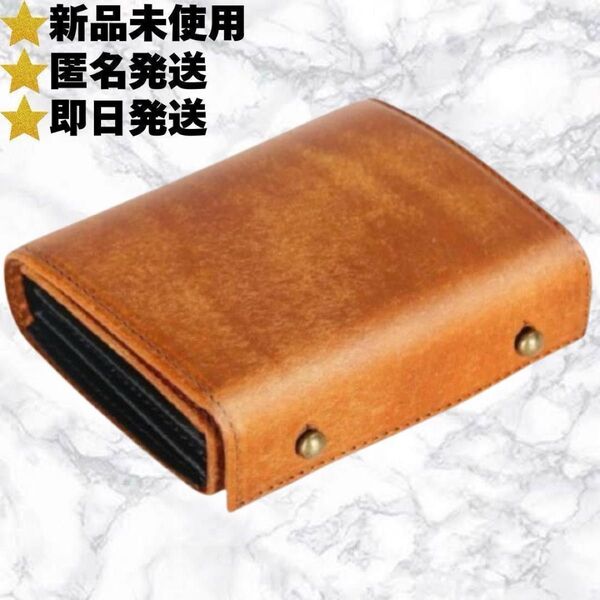 m +エムピウ ミッレフォッリエ 同型 プエブロレザー折り財布 メンズ 三つ折り財布 経年変化 コンパクト イタリアレザー 425