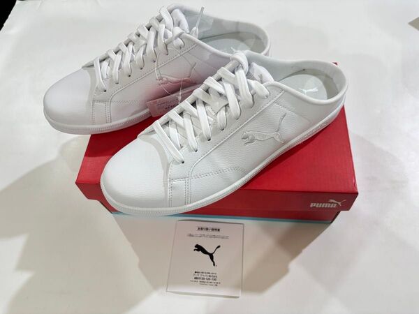 PUMA SMASH CAT SL MULE 27.5cm スマッシュキャット ミュール ホワイト 394188 01
