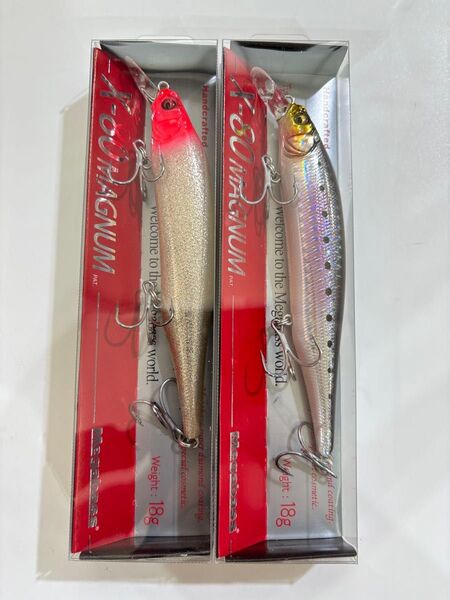 メガバス X-80マグナム GLX SHINY REDHEAD・GG IL IWASHI イワシ レッドヘッド ハチマル