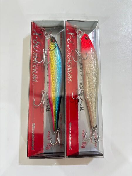 メガバス X-80マグナム GLX SHINY REDHEAD・GLX BLUE PINK GOLD2 ハチマル
