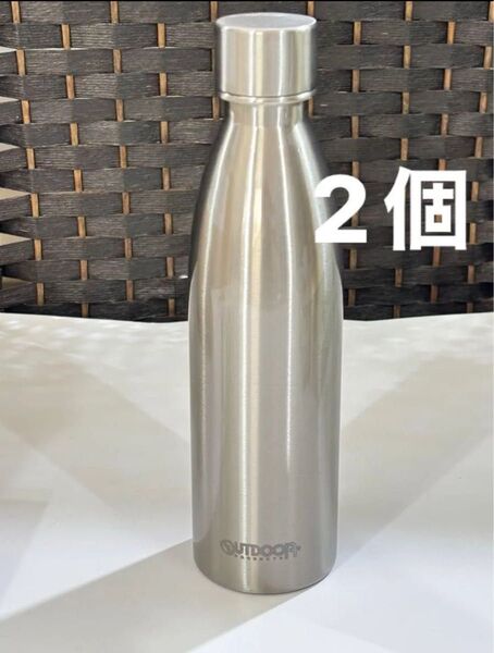 アウトドアプロダクツ ステンレス炭酸ボトル 2個 水筒 530ml 保温保冷用 314-204 ソーダストリーム対応