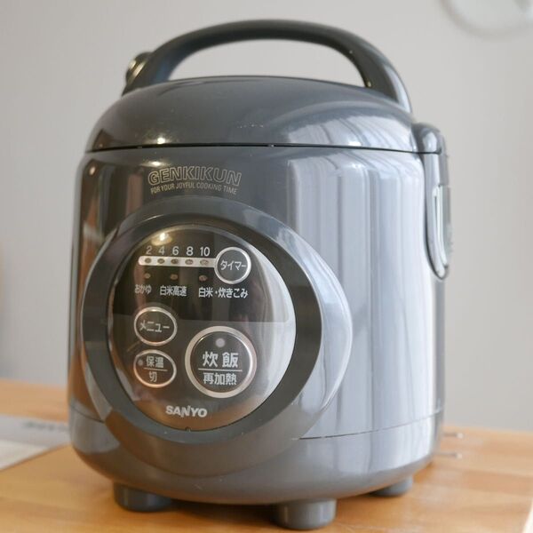 SANYO マイコンジャー炊飯器 GENKIKUN 4合 ECJ-AB4 グレー