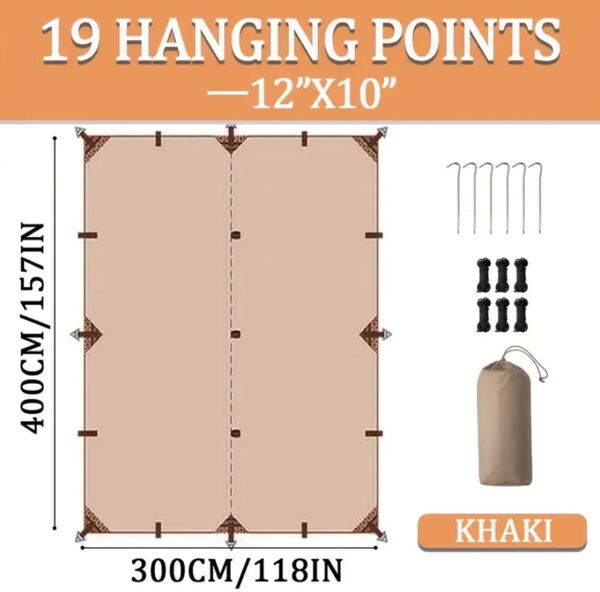 タープテント 日よけ 軽量 アウトドア キャンプ