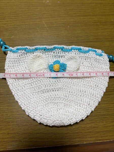 巾着 くまさん ハンドメイド かぎ編み