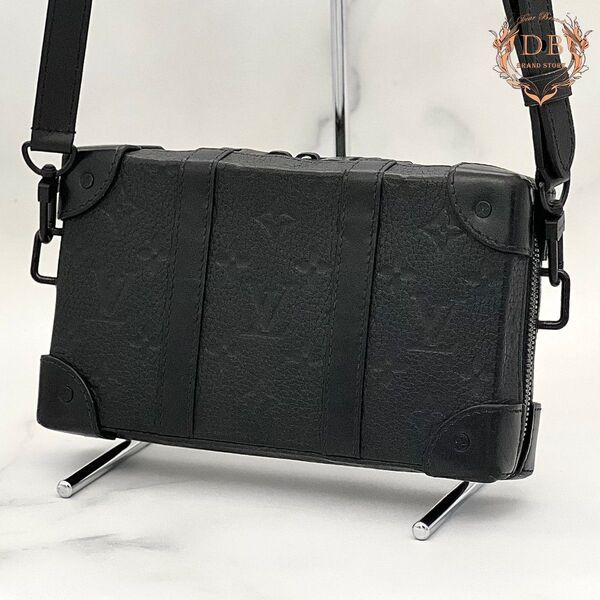 【新型】 ルイヴィトン ソフトトランクウォレット トリヨンショルダー 斜め掛 ブラック Louis Vuitton メンズ バッグ