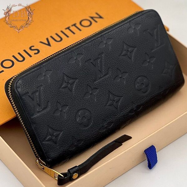 ルイヴィトン アンプラント ジッピーウォレット ブラック モノグラム 長財布 Louis Vuitton レディース 財布 823