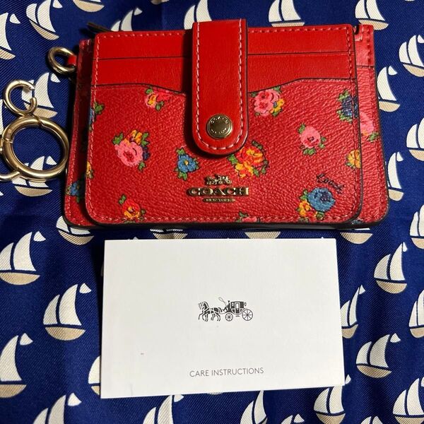 COACH コーチ ヴィンテージ ローズ カードケース コインケース