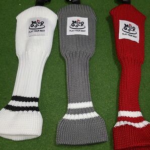 【新品】ユーティリティ用ニット製ヘッドカバー3個セット