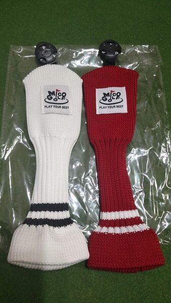 【新品】ユーティリティ用ニット製ヘッドカバー2個セット