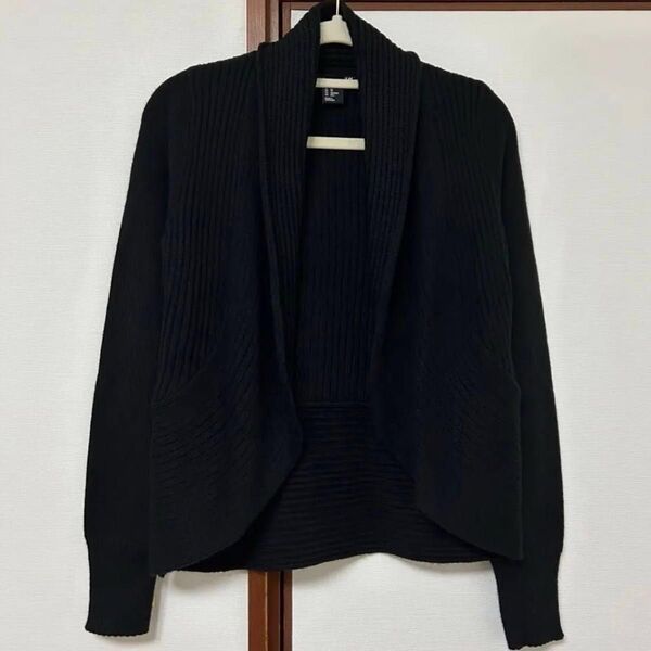 H&M BASIC エイチアンドエム カーディガン ニットカーディガン レディース ブラック XSサイズ