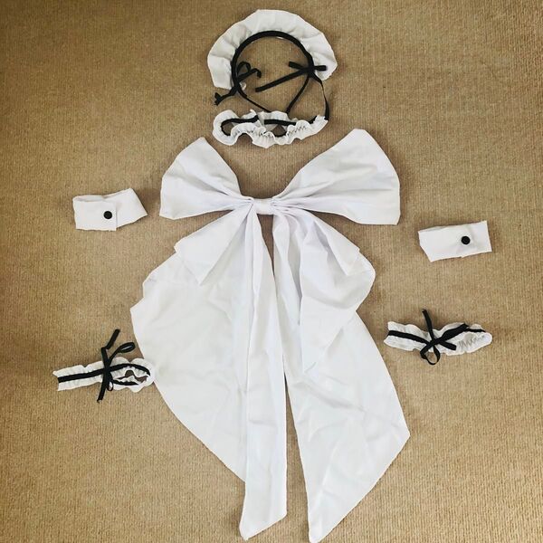 メイド小道具 メイド服 アクセサリー リボン カチューシャ