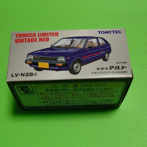 LV-N28d スズキ アルト Cタイプ リミテッド(紺)84年式 (1/64スケール トミカリミテッドヴィンテージNEO)
