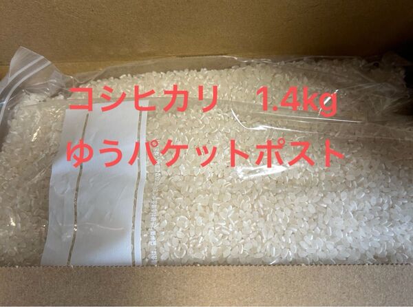 コシヒカリ 茨城県産 令和6年産 精米 上白米 1.4kg 保冷庫保存