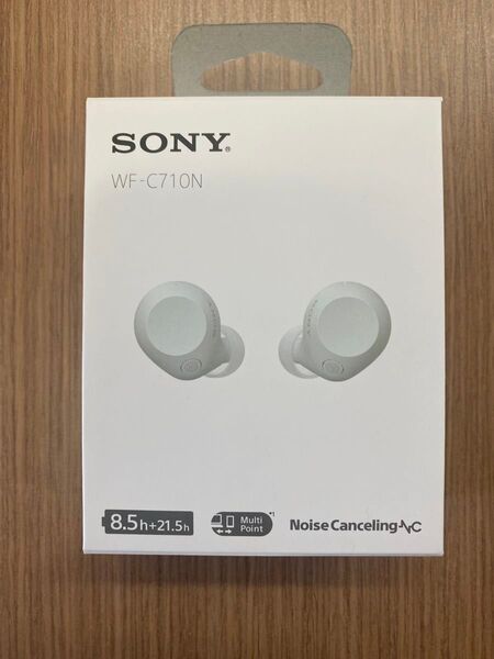 【新品・未使用】SONY製 WF-C710N ホワイト ワイヤレスイヤホン