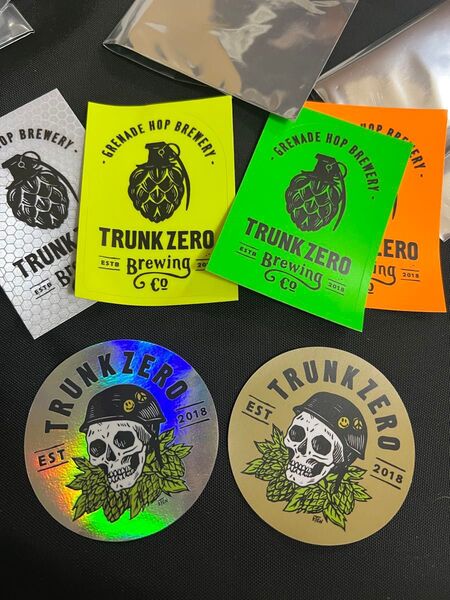 GRINDLODGE trunkzeroコラボステッカー 全6種セット