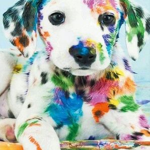 クロスステッチキット☆図面と残り糸☆犬