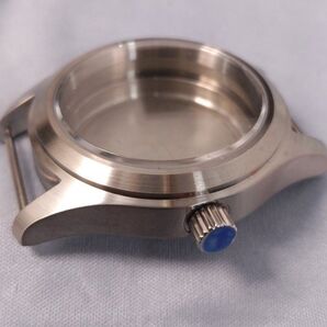 カスタムケース 39mm ラグ幅20mm シルバー フルマット SEIKO MOD ドーム風防 NH35 solidback