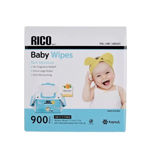 RICO リコ ベビーワイプ 赤ちゃん用おしりふき 900枚 RICO BABY WIPES 900CT