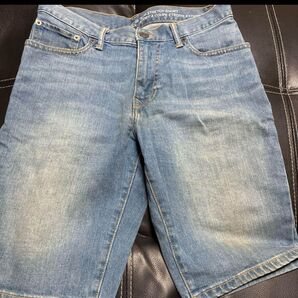 GAP SLIM STRETCH SHORT 29 デニムブルー 日本73 ストレッチで履きやすい