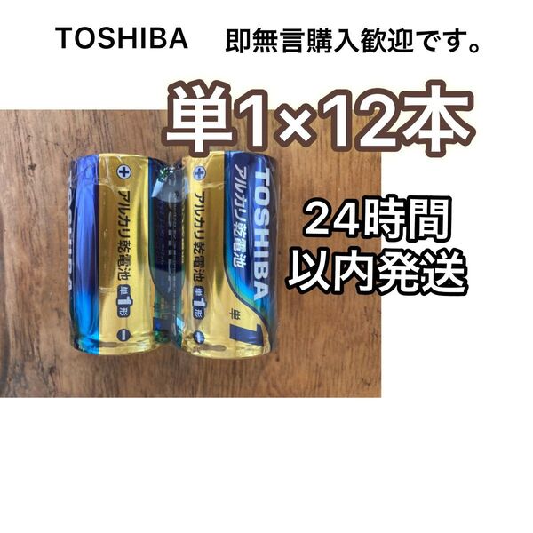 東芝 アルカリ乾電池 単1電池 単1電池 単一