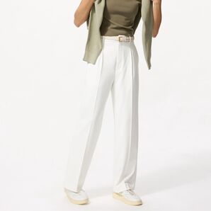 UNIQLO ユニクロ タックワイドパンツ ホワイト M