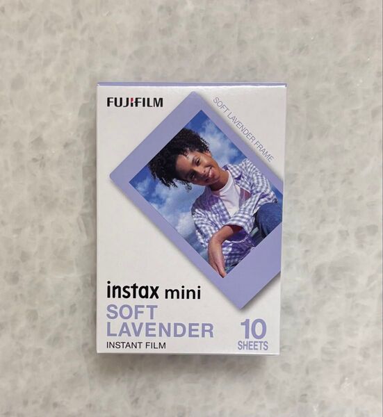 instax mini SOFT LAVENDER INSTANT FILM 富士フイルム チェキフィルム FUJIFILM