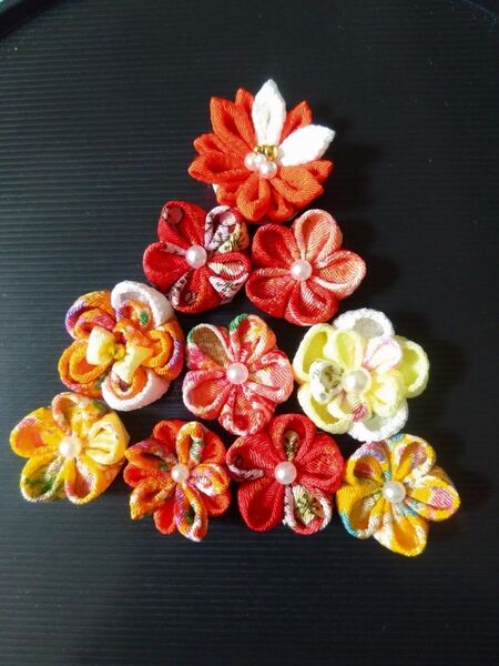 つまみ細工 お花パーツ27