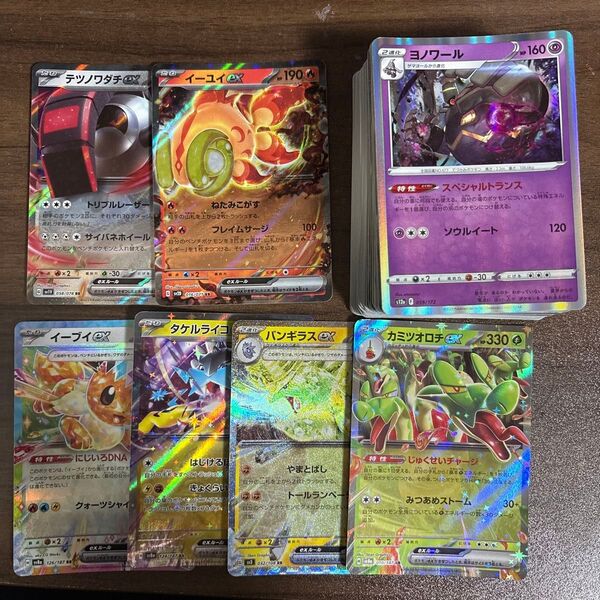 ポケモンカード 100枚セット テツノワダチ、イーユイ、イーブイ、タケルライコ、バンギラス、カミツオロチ
