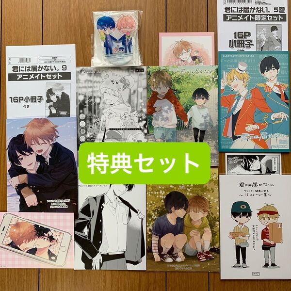 君には届かない。みか 特典セット11点 アニメイトリーフレット とらのあな小冊子